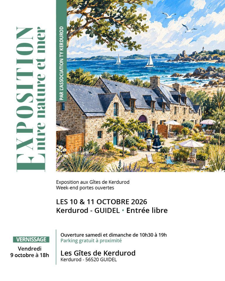 Exposition de peinture « Entre Nature et Mer » aux Gîtes de Kerdurod